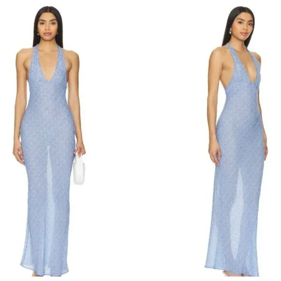 Lioness Halter Maxi Dress, S - Picture 1 of 10